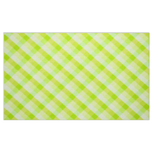 Yellow and green plaid pattern fabric
