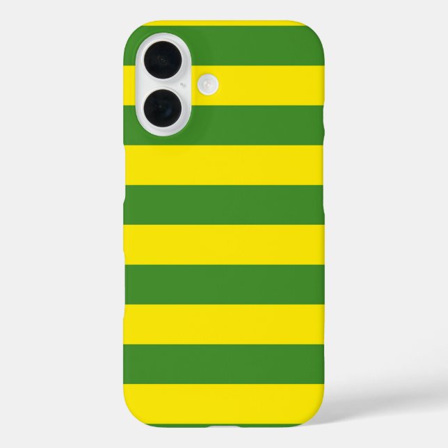 Yellow and Green Stripes Case-Mate iPhone Case (Back)