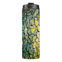 Yellow and Green Tree Bark