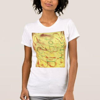 Yellow and Green Women T-Shirt Design.