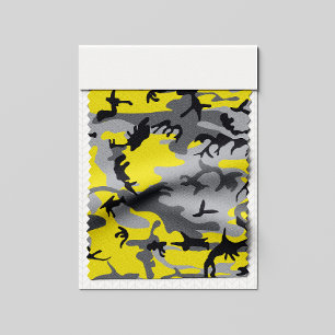 Yellow and Grey Camouflage, Military, Army Fabric