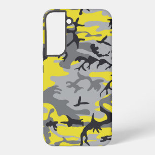 Yellow and Grey Camouflage, Military, Army Samsung Galaxy Case