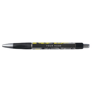 Yellow and Grey Camouflage Your name Personalise