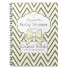 Yellow and Grey Chevron Baby Shower Guest Book