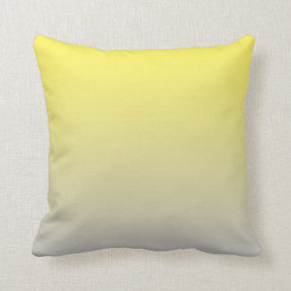 “Yellow And Grey Ombre” Cushion