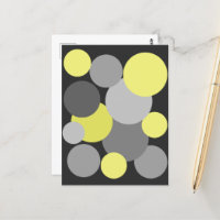 Yellow and Grey Polka Dots