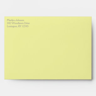 Yellow and Grey Return Address Envelope A7