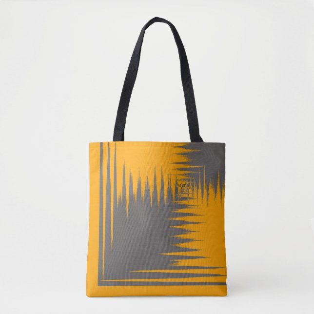 Yellow and Grey Tote Bag (Front)