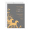 Yellow and Grey Wild Horses Wedding Invitation
