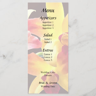 Yellow and Maroon Orchids Brassolaeliocattleya Menu