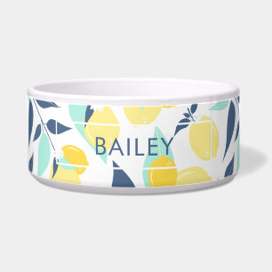 Yellow and Mint Lemons Pattern