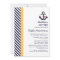 Yellow and Navy Nautical Bridal Shower Invitations