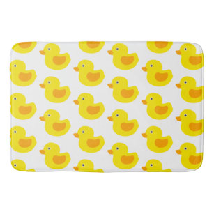 Yellow and Orange Baby Rubber Ducky for Kids Bath Mat