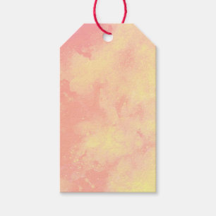 Yellow and orange Cloud Effect Gift Tags
