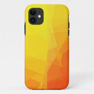 Yellow and orange cubism abstract art iPhone 11 case