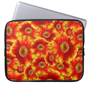Yellow and Orange Gerbera Daisies Laptop Sleeve