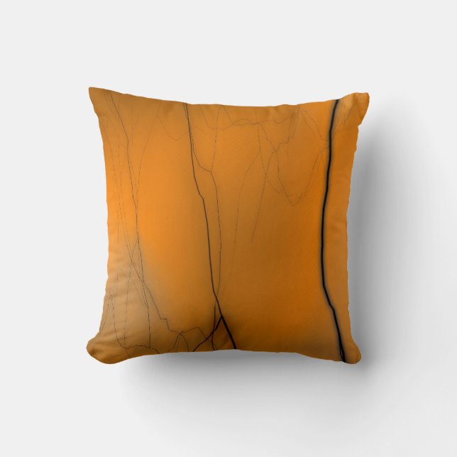 yellow and orange lightning pillow (Front)