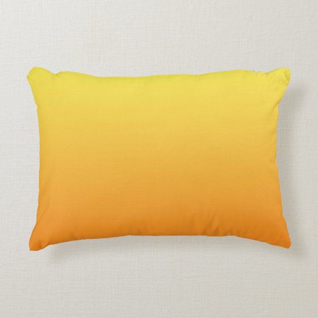 “Yellow And Orange Ombre” Decorative Cushion (Front)