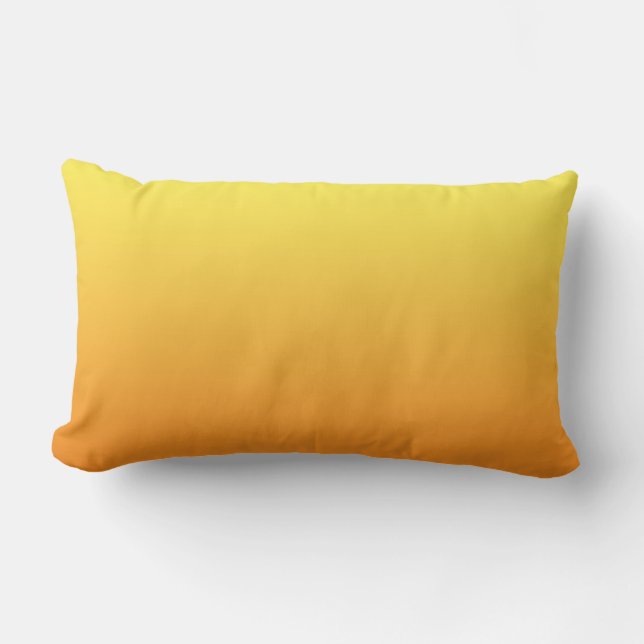 “Yellow And Orange Ombre” Lumbar Cushion (Front)