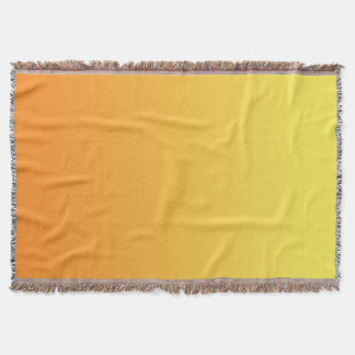 Yellow And Orange Ombre Throw Blanket