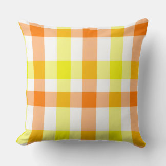 Yellow and Orange Stripes Cushion