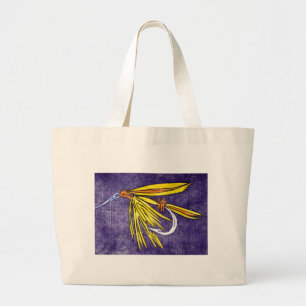 "Yellow and Orange" Wet Fly Jumbo Tote