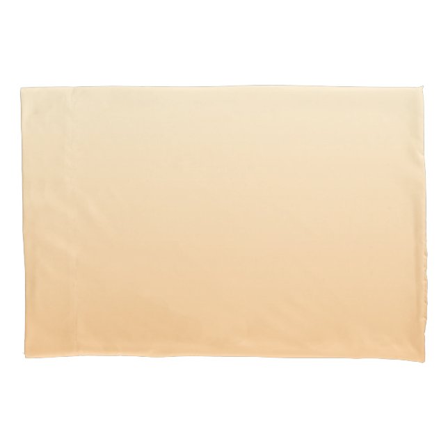 Yellow and Peach Colour Gradient Pillowcase (Front)