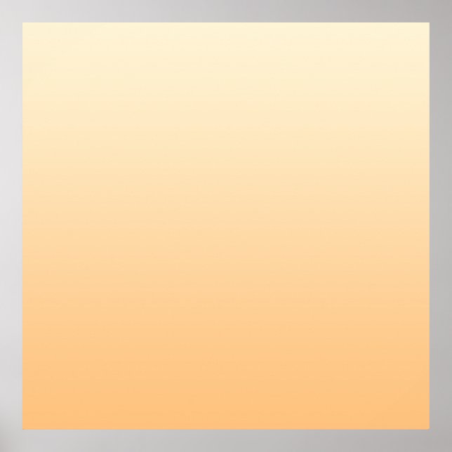 Yellow and Peach Colour Gradient Poster (Front)