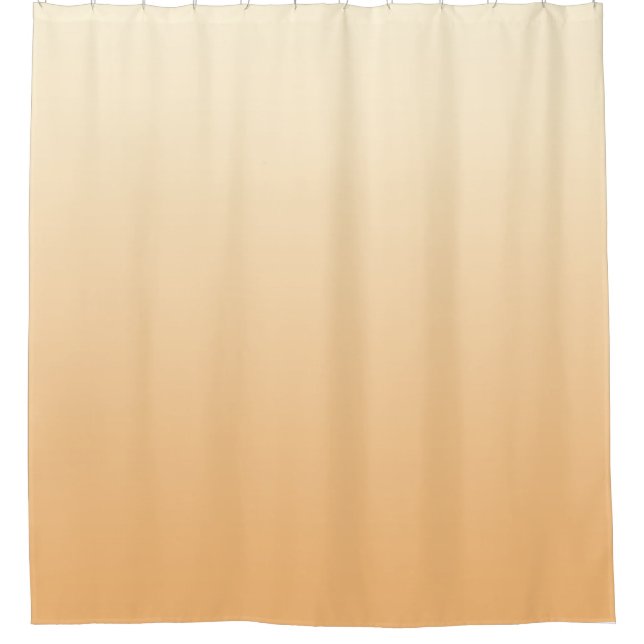 Yellow and Peach Colour Gradient Shower Curtain (Front)