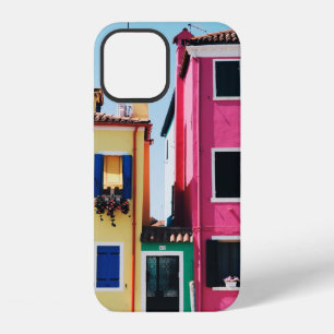 YELLOW AND PINK CONCRETE HOUSES DURING DAYTIME iPhone 12 CASE