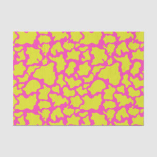 Yellow and Pink Cows Patch Decoupage Tissue Paper