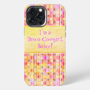 Yellow and Pink Disco Cowgirl Fringe iPhone 13 Pro Max Case
