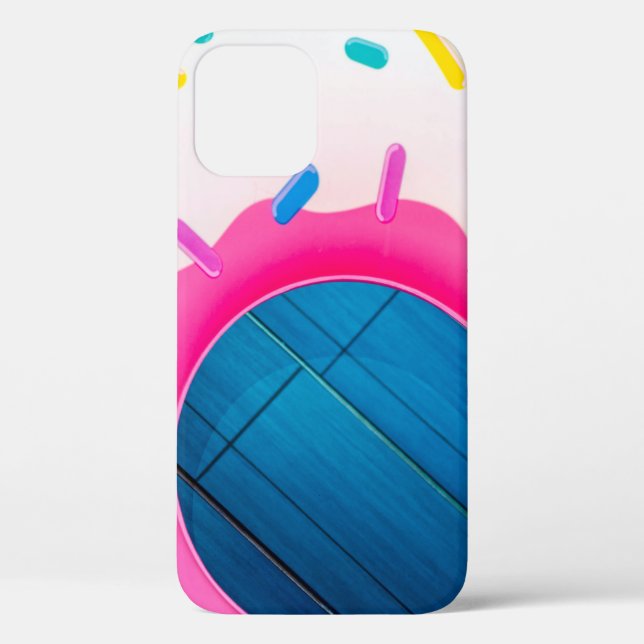 Yellow and pink doughnut floater Case-Mate iPhone case (Back)