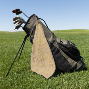 Yellow and Pink Golf Towel