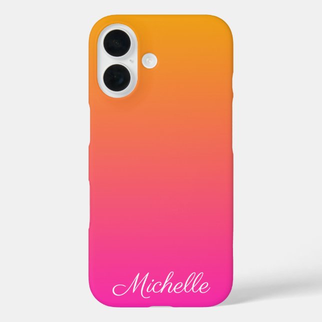 Yellow and pink gradient ombre Case-Mate iPhone case (Back)