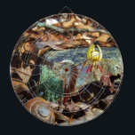 Yellow and Plum Trout Lily and Snail Shell Dartboard<br><div class="desc">Yellow and Plum Trout Lily and Snail Shell Winter flower, "Yellow flower""yellow flowers""yellow lilies",  "wild flowers""wildflowers", Plum Trout Lily and Snail Shell</div>