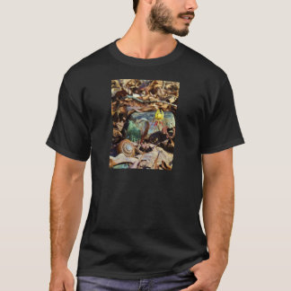 Yellow and Plum Trout Lily and Snail Shell T-Shirt