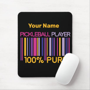 💛Yellow and 💜purple 100% pickleballer Mouse Pad