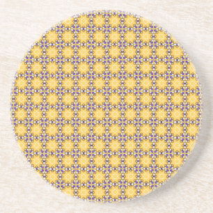 Yellow and Purple Coaster