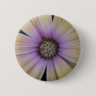 Yellow and Purple Daisy Flower 6 Cm Round Badge