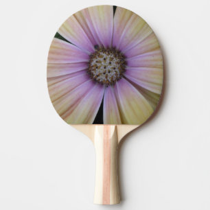 Yellow and Purple Daisy Flower Ping Pong Paddle