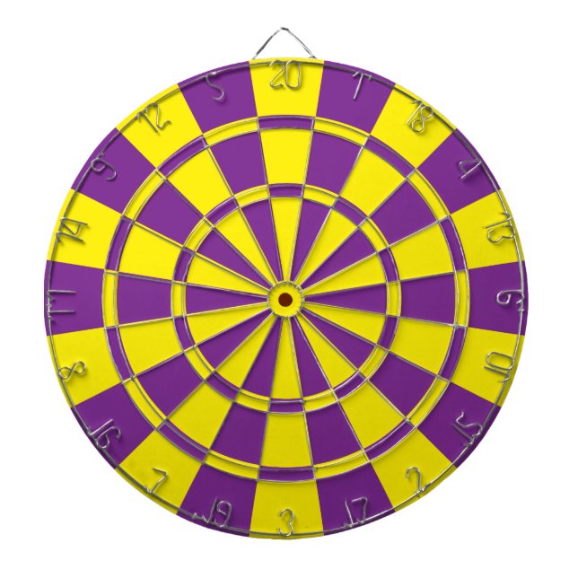 Yellow And Purple Dartboard (Front)