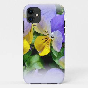 Yellow and Purple Pansies iPhone 11 Case