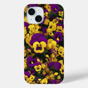 Yellow and Purple Pansies Phone Case