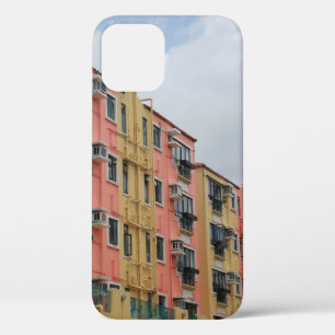 YELLOW AND RED CONCRETE BUILDING UNDER WHITE CLOUD iPhone 12 CASE