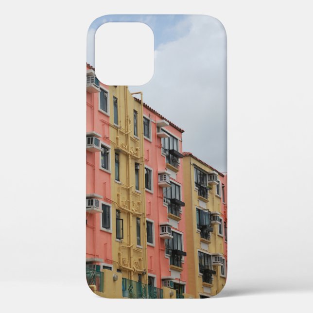 YELLOW AND RED CONCRETE BUILDING UNDER WHITE CLOUD Case-Mate iPhone CASE (Back)