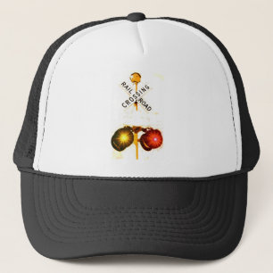 Yellow And Red Flashing Railroad Crossing Signals Trucker Hat