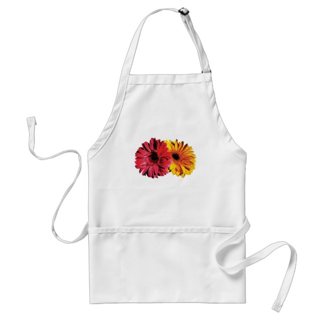 Yellow And Red Gerbera Daisies Standard Apron (Front)