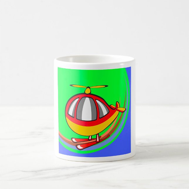 Yellow And Red Helicopter Coffee Mug (Creator Uploaded)