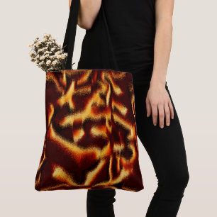 Yellow and red spots look blurred with defect tote bag